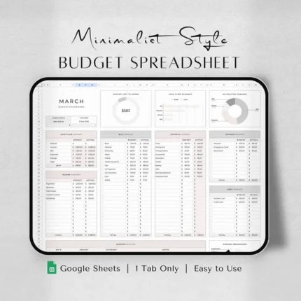 Monthly Budget Planner – Achieve Your Financial Goals Faster  30 reviews